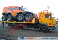 Купить эвакуатор КамАЗ-4308 со сдвижной удлиненной платформой в СПб